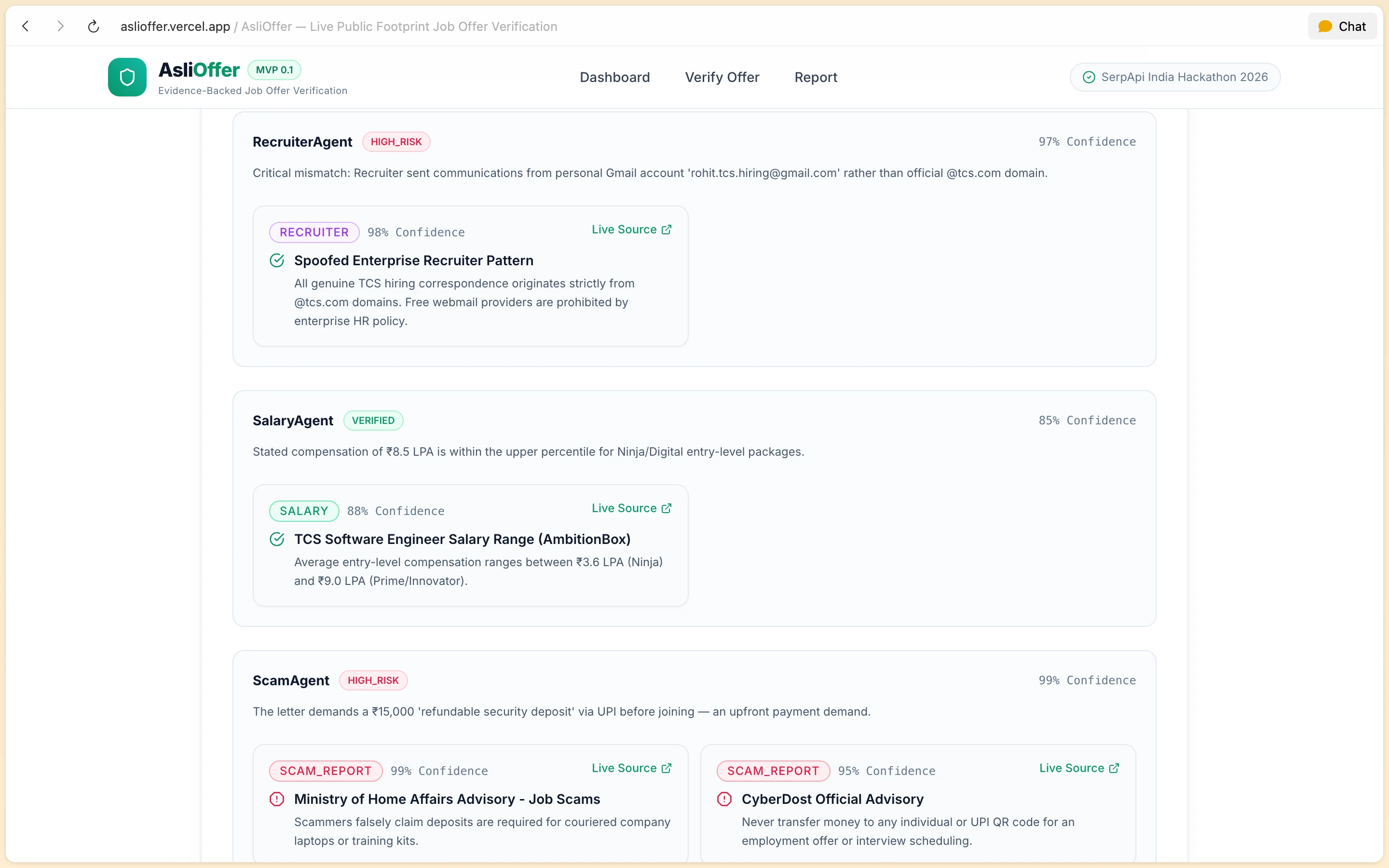 AsliOffer Recruiter, Salary, and Scam agent detailed findings with verified source links